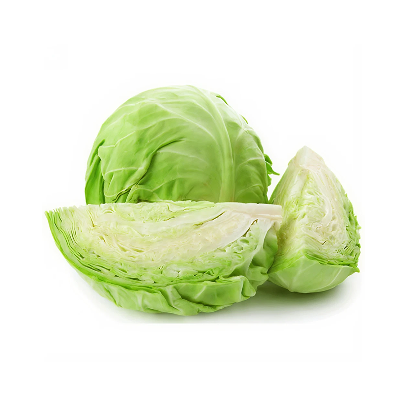 Cabbage (Round) With Leaves  1 Piece