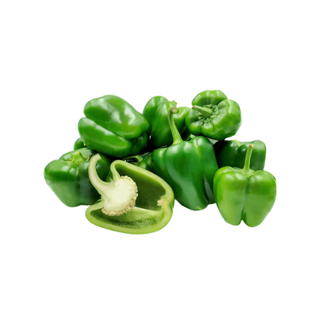 Capsicum Green (SmallMixed Size  Farm Grade)  1 kg