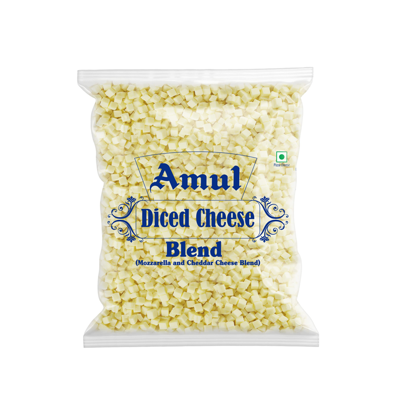 Amul  Cheese (Diced Blend) 1 Kg