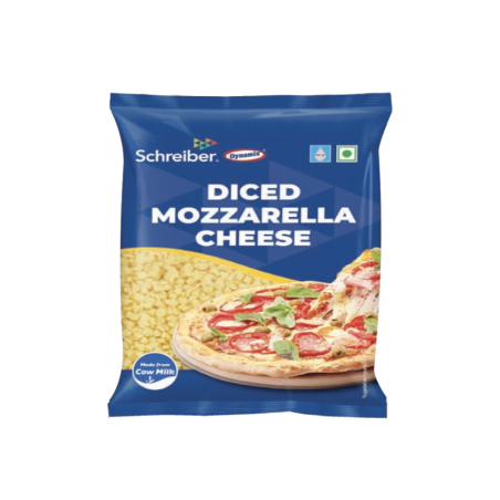 Dynamix  Diced Mozzarella Cheese 1 Kg