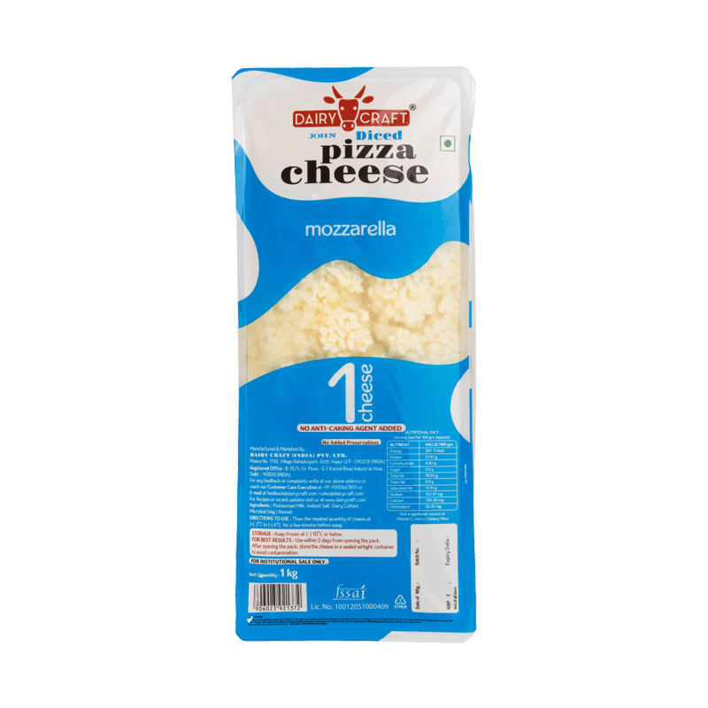 John  Mozzarella Cheese (Diced) 1 Kg