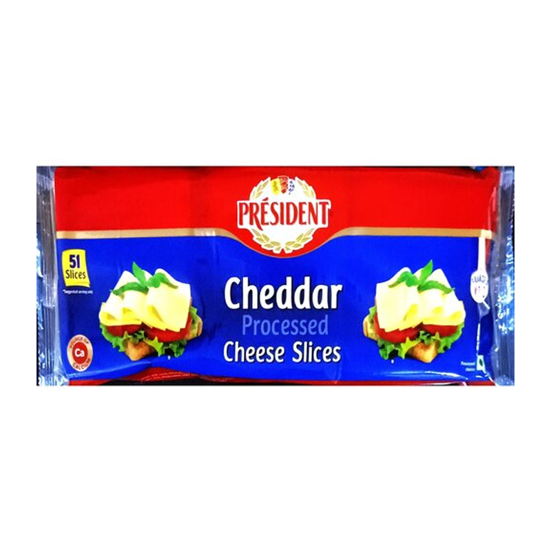 President  Cheddar Processed Cheese Slices 765 gm