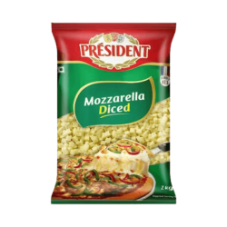 President  Mozzarella Cheese (Diced) 2 Kg Pack