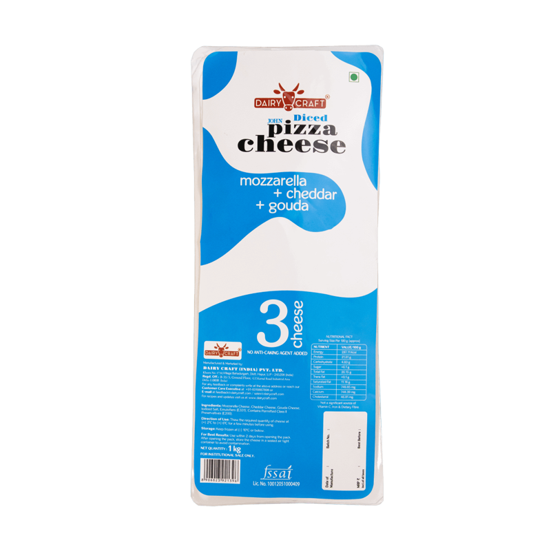 John  Cheese (Mozzarella + Cheddar + Gouda) 1 Kg