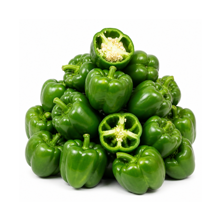 Green Capsicum Mixed 1 Kg | Delidel India