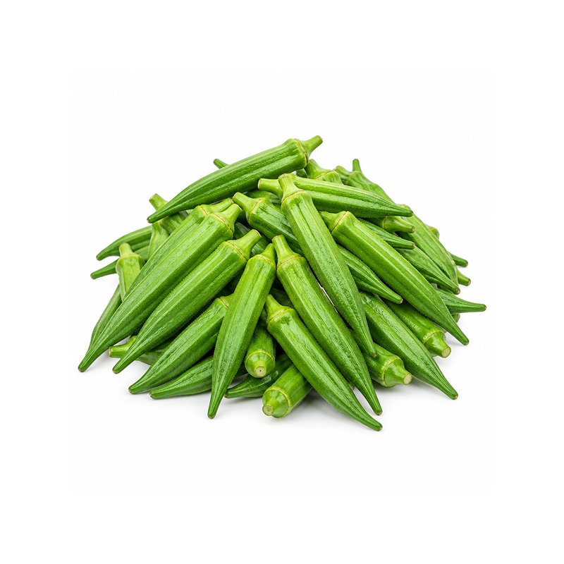 Okra Lady Finger 1 kg | High Quality Vegetable for Commercial Use | Delidel India