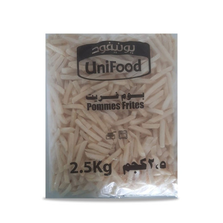 French Fries Unifood 9mm Unsalted 2.5kg