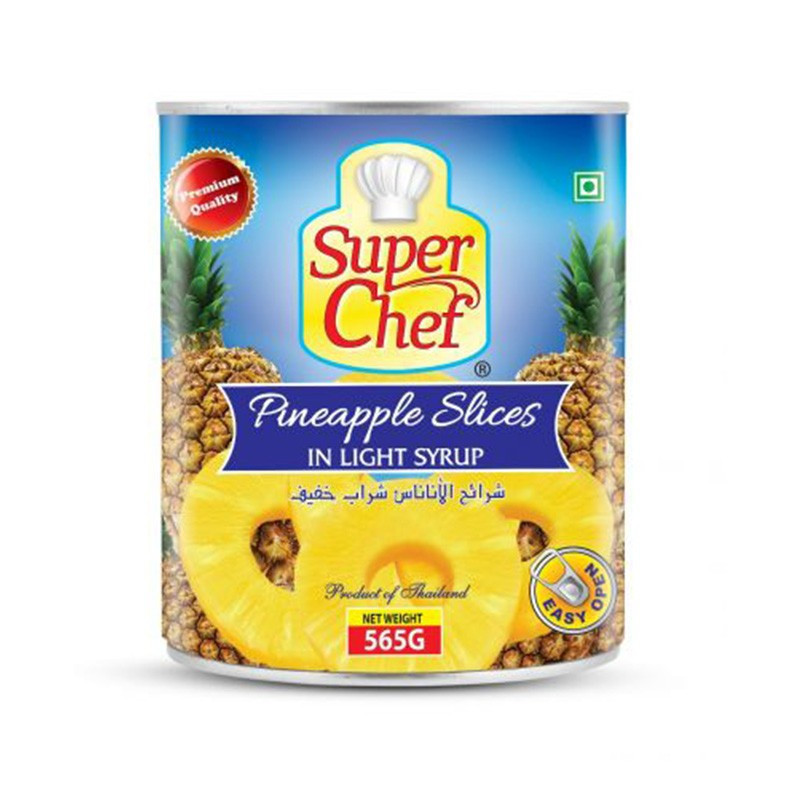 Pineapple Slice in Light Syrup Super Chef 565gm
