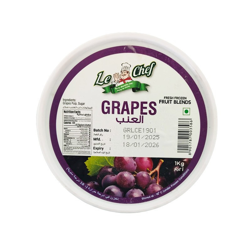 Pulp Grapes Le Chef 1kg